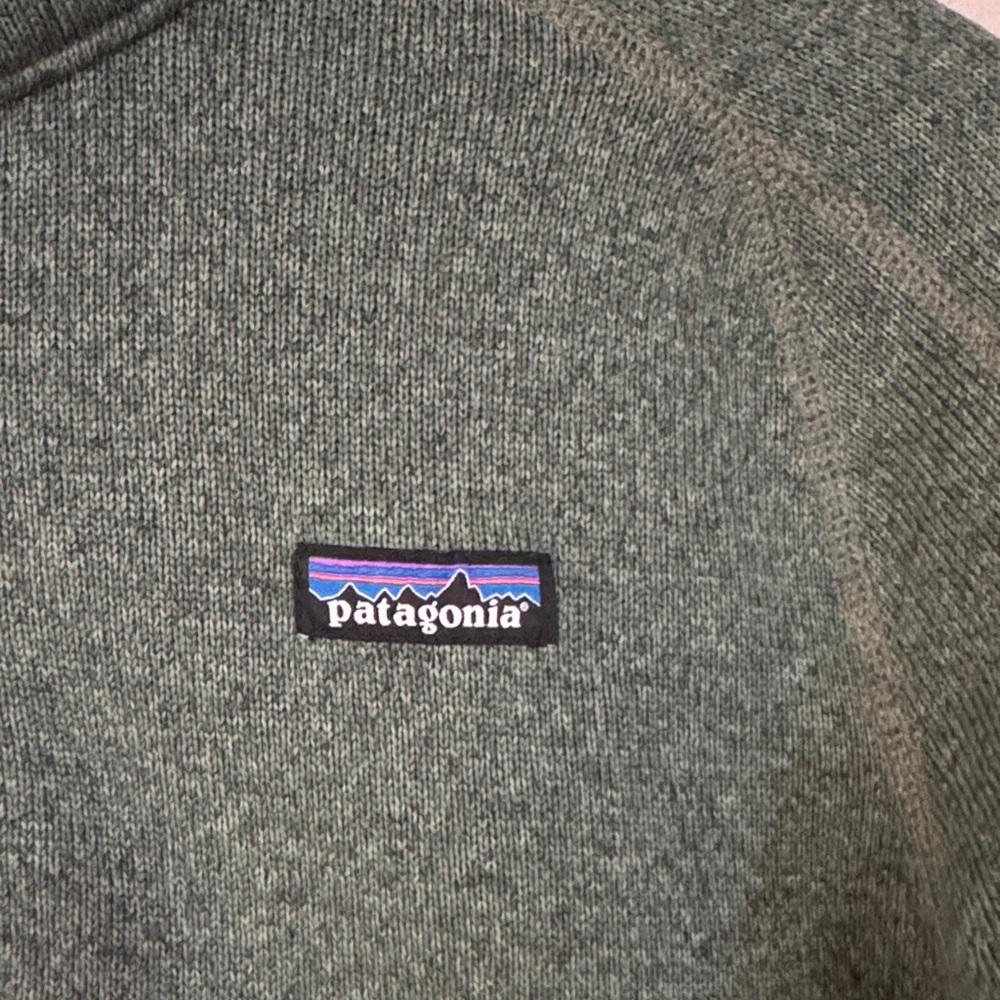 Womens Patagonia Green Better sweater Half-Zip Fleece - Picture 2 of 4